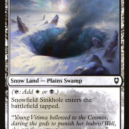 Snowfield Sinkhole [Commander Legends: Battle for Baldur's Gate]