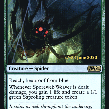 Sporeweb Weaver [Core Set 2021 Promos] Prerelease Foil