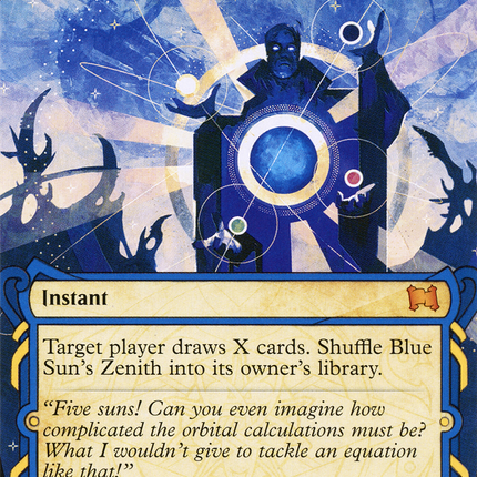 Blue Sun's Zenith (Showcase) (Borderless) [Strixhaven Mystical Archive] Foil
