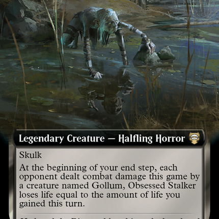 Gollum, Obsessed Stalker (Extended Art) [Tales of Middle-earth Commander] Foil