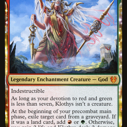 Klothys, God of Destiny [Theros Beyond Death Promos]