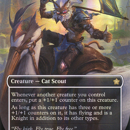 Skyknight Squire (Borderless) [Foundations] Mana Foil