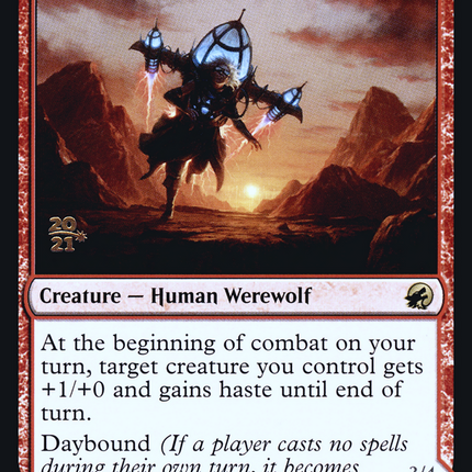 Reckless Stormseeker // Storm-Charged Slasher [Innistrad: Midnight Hunt Promos] Prerelease Foil
