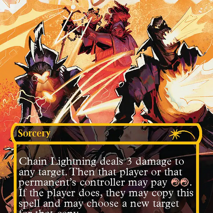 Chain Lightning (2047) (Raised Foil) [Secret Lair Drop Series]