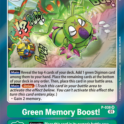 Green Memory Boost! [P-038] [Promotional Cards]