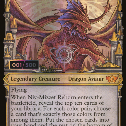 Niv-Mizzet Reborn (Showcase) [Multiverse Legends] Serialized Foil
