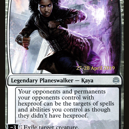 Kaya, Bane of the Dead [War of the Spark Promos] Prerelease Foil