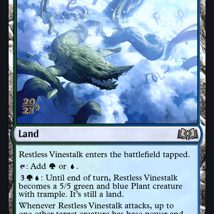 Restless Vinestalk [Wilds of Eldraine Promos] Prerelease Foil