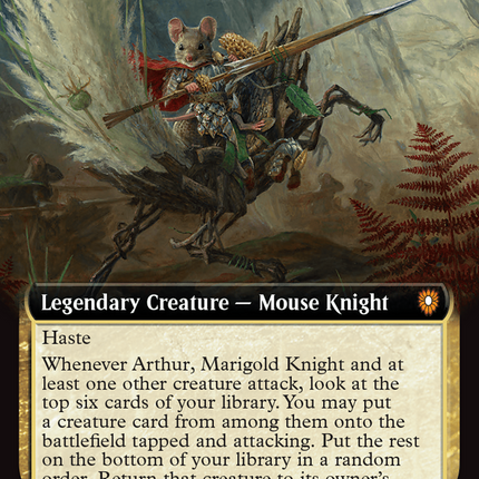 Arthur, Marigold Knight [Bloomburrow Commander] Foil
