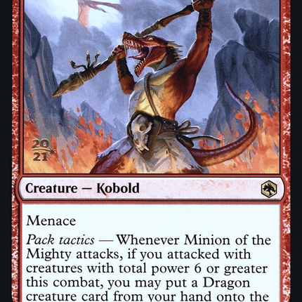 Minion of the Mighty [Adventures in the Forgotten Realms Promos] Prerelease Foil
