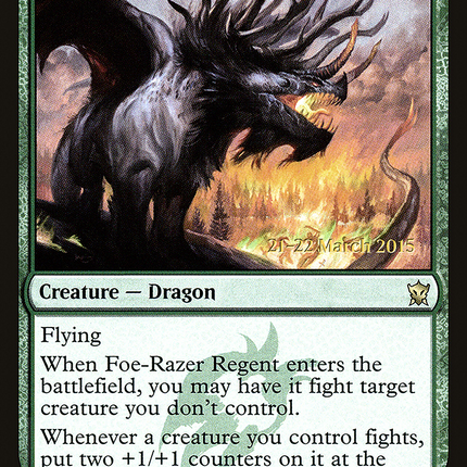 Foe-Razer Regent [Dragons of Tarkir Promos] Prerelease Foil
