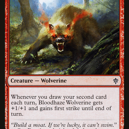 Bloodhaze Wolverine [Throne of Eldraine]