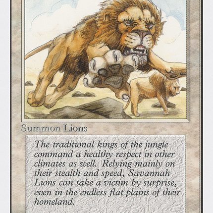 Savannah Lions [Unlimited Edition]