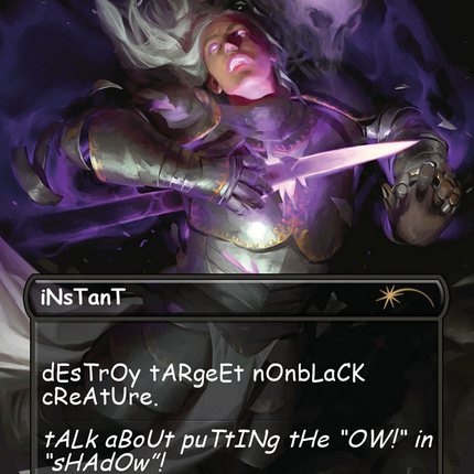 Doom Blade (Borderless) [Secret Lair Drop]