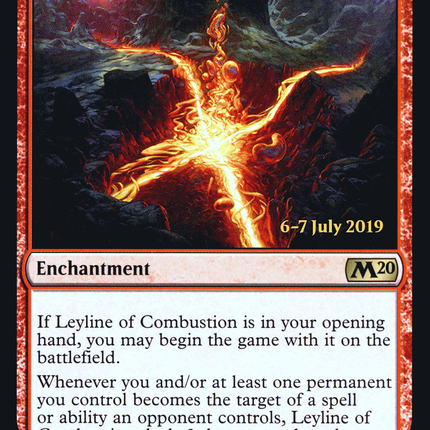 Leyline of Combustion [Core Set 2020 Promos] Prerelease Foil