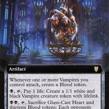 Glass-Cast Heart (Extended Art) [Crimson Vow Commander]
