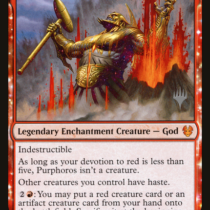 Purphoros, Bronze-Blooded [Theros Beyond Death Promos]