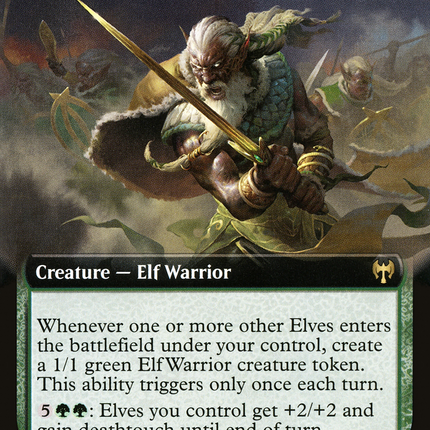 Elvish Warmaster (Extended Art) [Kaldheim]
