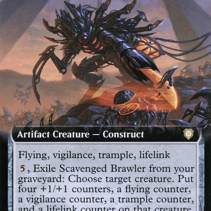 Scavenged Brawler (Extended Art) [The Brothers' War Commander]