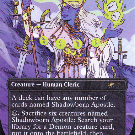 Shadowborn Apostle (Full Art) (Borderless) [Secret Lair Drop] Foil