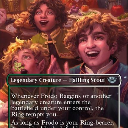 Frodo Baggins (Borderless) [Tales of Middle-earth Promos] Prerelease Foil