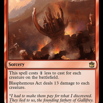 Blasphemous Act [Doctor Who] Surge Foil
