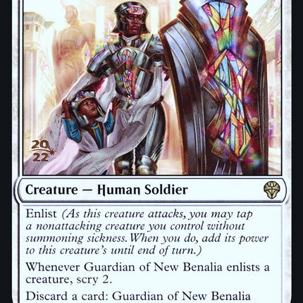 Guardian of New Benalia [Dominaria United Promos] Prerelease Foil