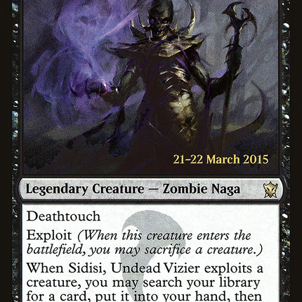 Sidisi, Undead Vizier [Dragons of Tarkir Promos] Prerelease Foil