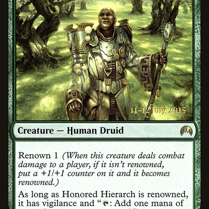 Honored Hierarch [Magic Origins Promos] Prerelease Foil