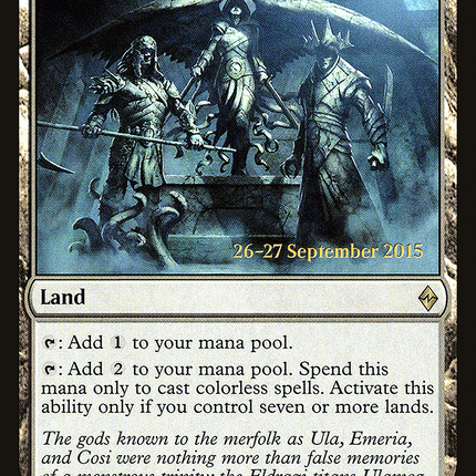 Shrine of the Forsaken Gods [Battle for Zendikar Promos] Prerelease Foil
