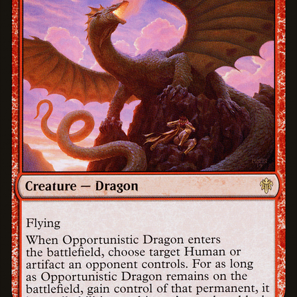 Opportunistic Dragon [Throne of Eldraine]