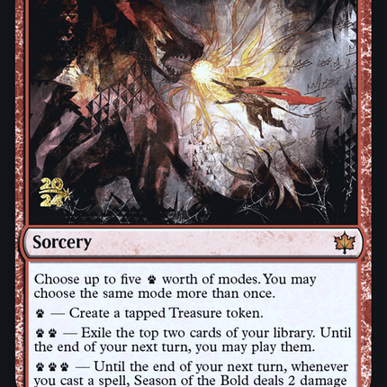 Season of the Bold [Bloomburrow Promos] Prerelease Foil