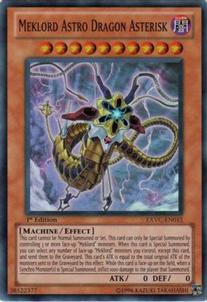 Meklord Astro Dragon Asterisk (Super Rare) [EXVC-EN015] Extreme Victory 1st Edition