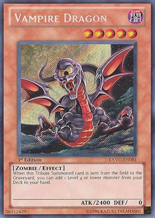 Vampire Dragon (Secret Rare) [EXVC-EN081] Extreme Victory Unlimited