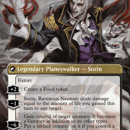 Sorin of House Markov // Sorin, Ravenous Neonate (Borderless) [Modern Horizons 3] Textured Foil