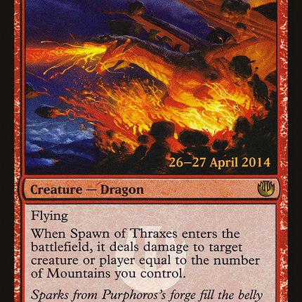 Spawn of Thraxes [Journey into Nyx Promos] Prerelease Foil
