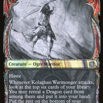 Kolaghan Warmonger (Showcase) [March of the Machine: The Aftermath] Halo Foil