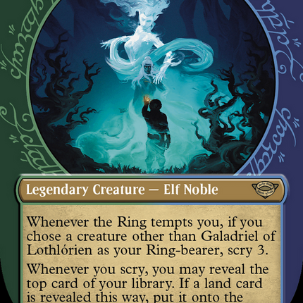 Galadriel of Lothlórien (Showcase) (Borderless) [The Lord of the Rings: Tales of Middle-earth] Surge Foil