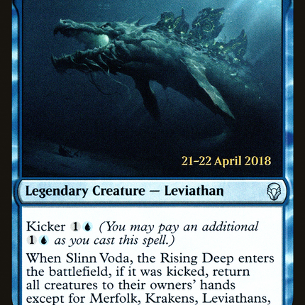 Slinn Voda, the Rising Deep [Dominaria Promos] Prerelease Foil