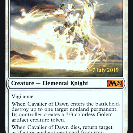 Cavalier of Dawn [Core Set 2020 Promos] Prerelease Foil