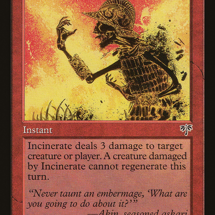 Incinerate [Mirage]