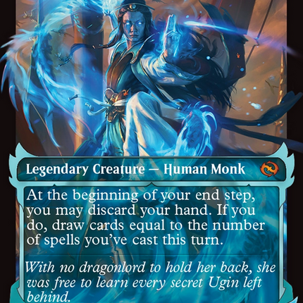 Narset, Jeskai Waymaster (Showcase) (Borderless) [Tarkir: Dragonstorm] Foil