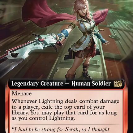 Lightning, Security Sergeant (Extended Art) [FINAL FANTASY] Foil