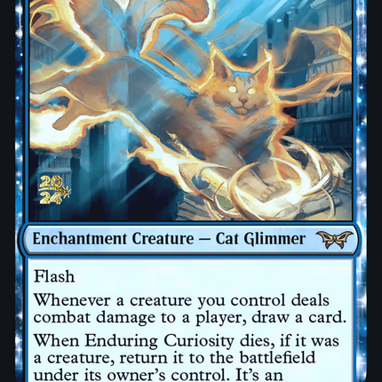 Enduring Curiosity [Duskmourn: House of Horror Promos] Prerelease Foil