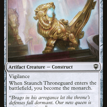 Staunch Throneguard [Commander Legends]