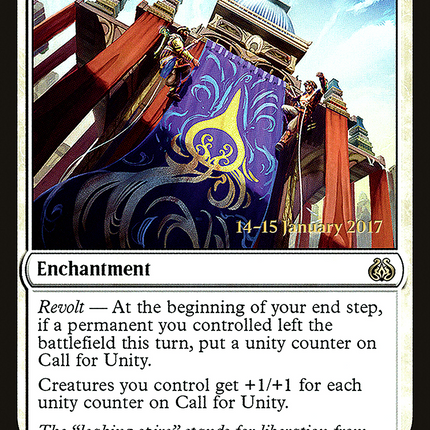 Call for Unity [Aether Revolt Promos] Prerelease Foil