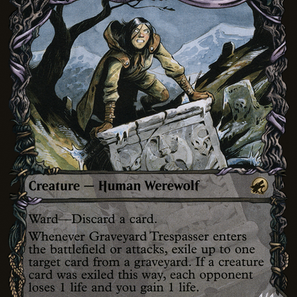 Graveyard Trespasser // Graveyard Glutton (Showcase) [Innistrad: Midnight Hunt]