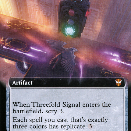 Threefold Signal (Extended Art) [New Capenna Commander]