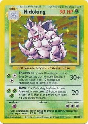 Nidoking - 11/102 [Base Set] Holofoil