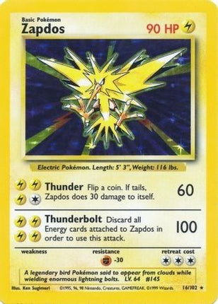 Zapdos - 16/102 [Base Set] Holofoil